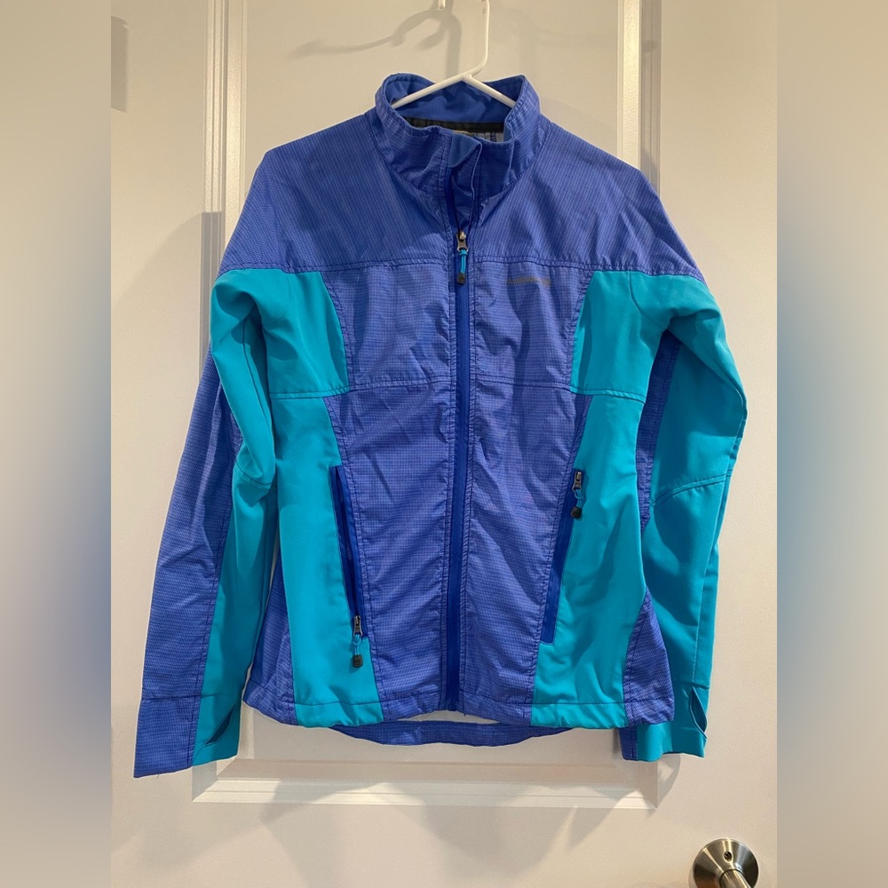 Avalanche Aqua Blue and Periwinkle Windbreaker Jacket - Size Smalll
